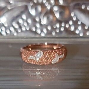 Rose Gold Diamond Accent Ring